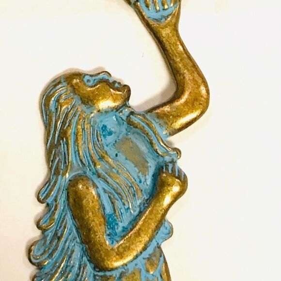MERMAID CHARM NECKLACE Nautical Beach Jewelry - Picture 2 of 8